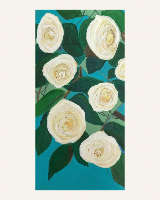 Winter White Camellias