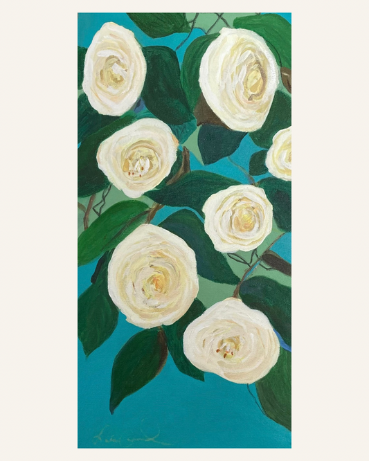 Winter White Camellias